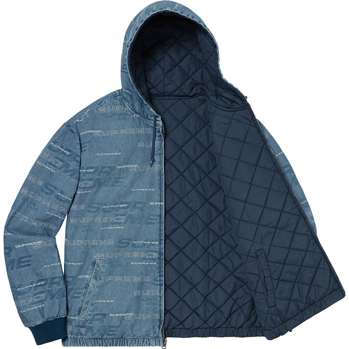 Reversible Dimensions Logo Denim Work Jacket view 3